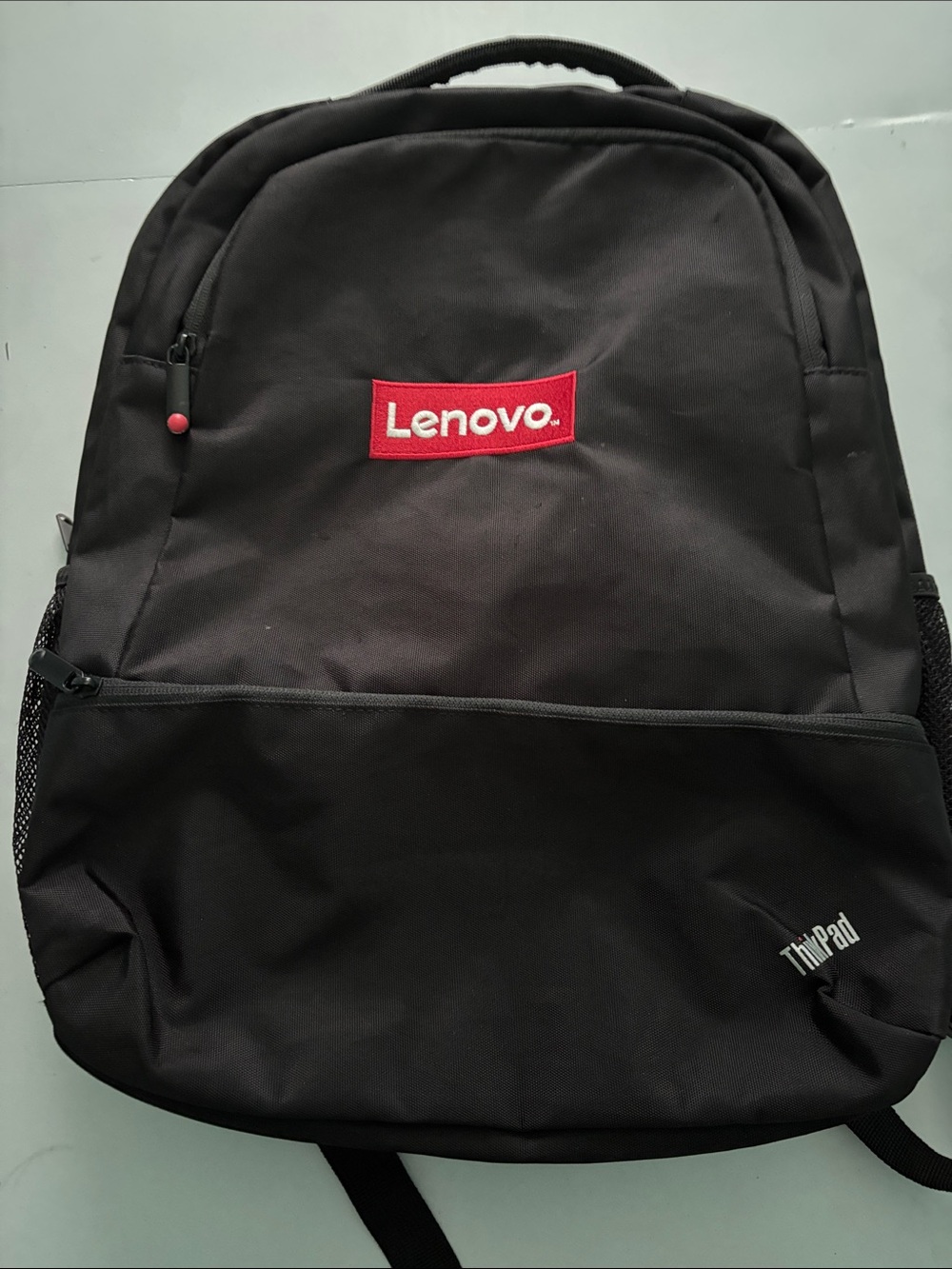Lenovo Black Backpack with Red Logo - Men's Laptop Bag